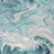 8' Teal Blue And Ivory Round Abstract Washable Indoor Outdoor Area Rug - Teal Blue, Ivory