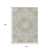10' X 14' Taupe And Ivory Medallion Washable Indoor Outdoor Area Rug
