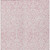 10' X 14' Pink And Ivory Damask Washable Indoor Outdoor Area Rug