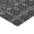 8' Black And Ivory Round Tribal Washable Indoor Outdoor Area Rug