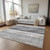 9' X 12' Khaki Ivory And Gray Botanical Leaves Washable Indoor Outdoor Area Rug