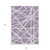 8' X 10' Lavender And Ivory Geometric Washable Indoor Outdoor Area Rug - 608219076207