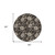 8' Black Taupe And Beige Round Floral Washable Indoor Outdoor Area Rug