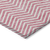 10' X 14' Pink And Ivory Chevron Washable Indoor Outdoor Area Rug