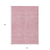 10' X 14' Pink And Ivory Chevron Washable Indoor Outdoor Area Rug