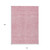 10' X 14' Pink And Ivory Chevron Washable Indoor Outdoor Area Rug
