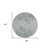 8' Gray Charcoal And Gold Round Floral Washable Indoor Outdoor Area Rug