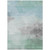 10' X 14' Blue And Mint Green Abstract Washable Indoor Outdoor Area Rug