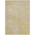 10' X 14' Wheat Abstract Washable Non Skid Indoor Outdoor Area Rug