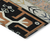 9' X 12' Black Ivory And Copper Aztec Washable Indoor Outdoor Area Rug