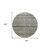 8' Pewter And Green Round Striped Washable Indoor Outdoor Area Rug