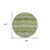 8' Olive Green And Gray Round Striped Washable Indoor Outdoor Area Rug - 608219177676