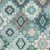 9' X 12' Teal Blue Beige And Ivory Southwestern Washable Indoor Outdoor Area Rug