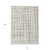 10' X 14' Ivory And Beige Abstract Washable Indoor Outdoor Area Rug