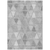 9' X 12' Gray Silver And Ivory Geometric Washable Indoor Outdoor Area Rug