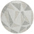 8' Taupe Brown And Beige Round Geometric Washable Indoor Outdoor Area Rug