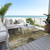 8' X 10' Beige And Taupe Abstract Washable Indoor Outdoor Area Rug