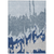 9' X 12' Sky Blue And Denim Blue Abstract Washable Indoor Outdoor Area Rug