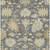 9' X 12' Gray Ivory And Green Floral Washable Indoor Outdoor Area Rug