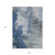 8' X 10' Denim Blue And Navy Blue Abstract Washable Indoor Outdoor Area Rug Transitional Style - Denim Blue, Navy Blue Color
