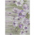 9' X 12' Purple And Lavender Floral Washable Indoor Outdoor Area Rug