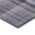 8' X 10' Purple Plaid Washable Non Skid Indoor Outdoor Area Rug