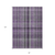 8' X 10' Purple Plaid Washable Non Skid Indoor Outdoor Area Rug