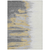 10' X 14' Gray Charcoal And Tan Abstract Washable Indoor Outdoor Area Rug