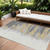 10' X 14' Gray Charcoal And Tan Abstract Washable Indoor Outdoor Area Rug