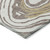 8' Taupe Brown And Beige Round Abstract Washable Indoor Outdoor Area Rug Transitional Style - Taupe, Brown, Beige Color