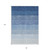 8' X 10' Blue And Gray Ombre Washable Indoor Outdoor Area Rug
