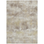 8' X 10' Ivory And Taupe Striped Washable Indoor Outdoor Area Rug
