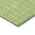 10' X 14' Lime Green And Ivory Striped Washable Indoor Outdoor Area Rug
