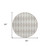 8' Beige Round Geometric Washable Indoor Outdoor Area Rug