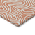 10' X 14' Salmon And Ivory Abstract Washable Indoor Outdoor Area Rug