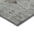 10' X 14' Gray And Copper Floral Washable Indoor Outdoor Area Rug