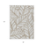 8' X 10' Beige And Brown Floral Washable Indoor Outdoor Area Rug