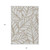 8' X 10' Beige And Brown Floral Washable Indoor Outdoor Area Rug
