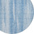 8' Sky Blue And Denim Blue Round Botanical Leaves Washable Indoor Outdoor Area Rug