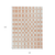 10' X 14' Peach And Beige Geometric Washable Indoor Outdoor Area Rug