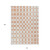 10' X 14' Peach And Beige Geometric Washable Indoor Outdoor Area Rug