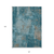 10' X 14' Teal Blue And Gray Abstract Washable Indoor Outdoor Area Rug