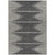 9' X 12' Charcoal And Ivory Abstract Washable Indoor Outdoor Area Rug
