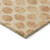 8' X 10' Peach And Rust Polka Dot Washable Indoor Outdoor Area Rug