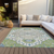10' X 14' Artichoke Green Blue And Ivory Oriental Washable Indoor Outdoor Area Rug
