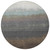 8' Brown And Beige Round Ombre Washable Indoor Outdoor Area Rug - Brown, Beige