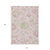 10' X 14' Pink Blush And Artichoke Green Floral Washable Indoor Outdoor Area Rug