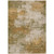 9' X 12' Copper And Ivory Abstract Washable Indoor Outdoor Area Rug - Copper, Ivory