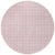 8' Pink And Ivory Round Geometric Washable Indoor Outdoor Area Rug - Pink, Ivory