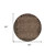 8' Brown Round Animal Print Washable Indoor Outdoor Area Rug